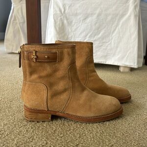 Tory Burch leather ankle boots tan brown size 7.5